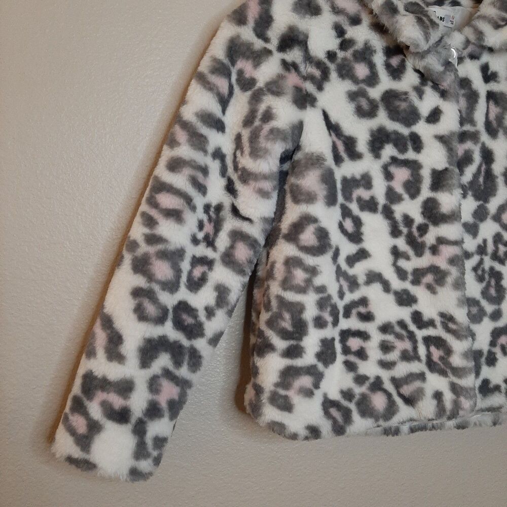 Epic Threads Jacket Multicolor Girls Size 6X Fuzzy Faux Fur Coat Button Up - Picture 5 of 11